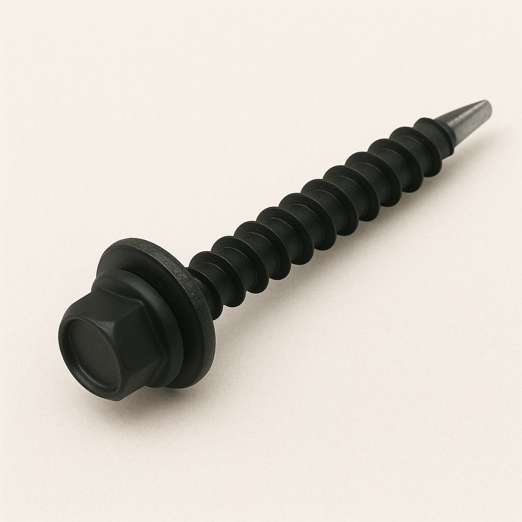 สกรูแปเหล็ก สีดำ/20 มม.