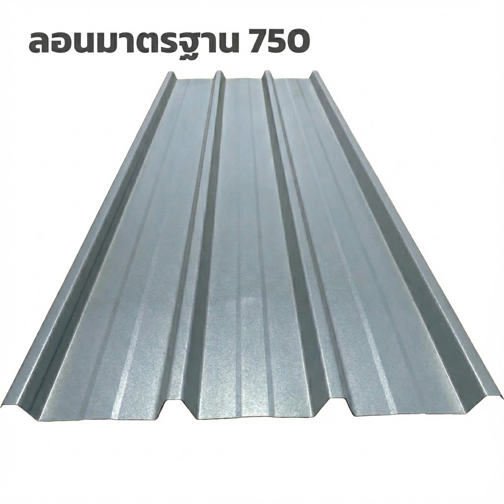 ลอนมาตรฐาน 750 มม.